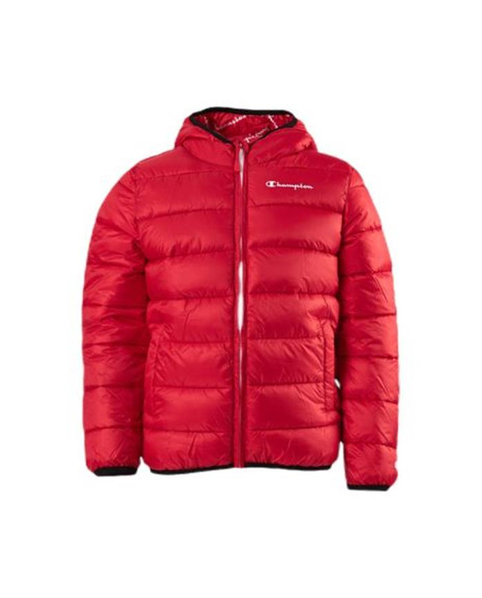 Kurtka dziecięca Champion HOODED JACKET 305826RS053 Czerwona - Sklep online Mastersport