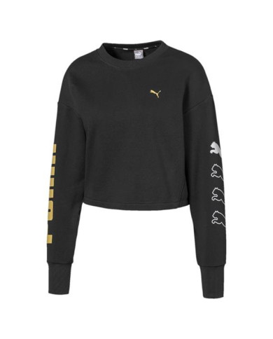 Bluza damska Puma REBEL CREW SWEAT TR 58175551 Czarna - Sklep online Mastersport