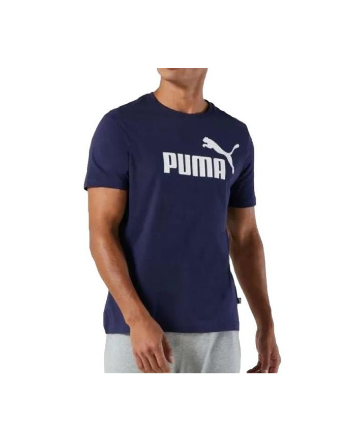 Koszulka męska Puma ESS LOGO TEE 58666606 Niebieska - Sklep online Mastersport