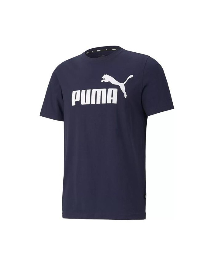 Koszulka męska Puma ESS LOGO TEE 58666606 Niebieska - Sklep online Mastersport