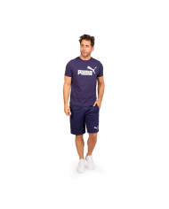 Koszulka męska Puma ESS LOGO TEE 58666606 Niebieska - Sklep online Mastersport