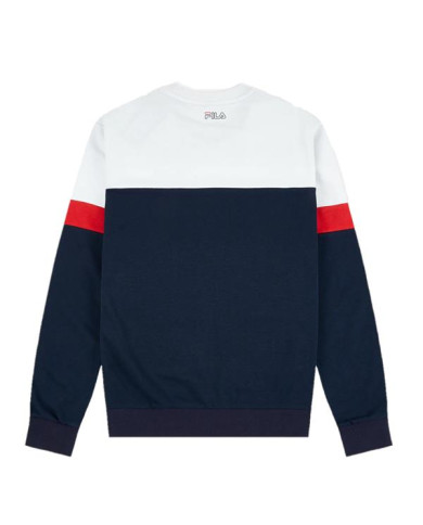 Bluza męska Fila JACOBY BLOCKED CREW M 683256A023 Niebieska - Sklep online Mastersport