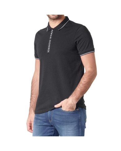 Koszulka męska Armani Exchange POLO 8NZF71-ZJH2Z-1200 Czarna - Sklep online Mastersport