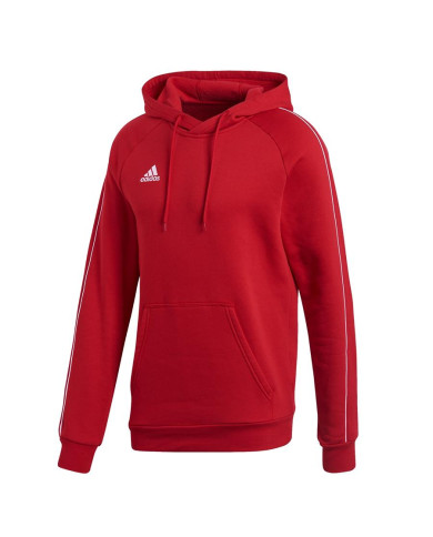 Bluza męska adidas Performance CORE18 HOODY CV3337 Czerwona - Sklep online Mastersport