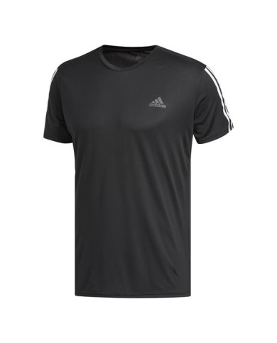 Koszulka męska adidas Performance RUN IT TEE 3S M DM1665 Czarna - Sklep online Mastersport