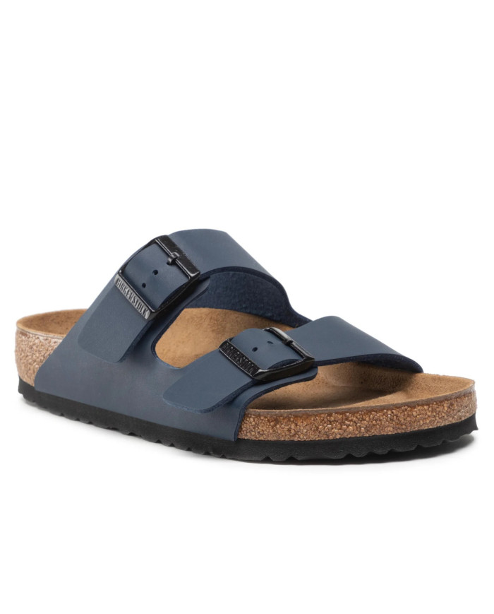 Klapki męskie Birkenstock ARIZONA BF REGULAR 0051751 Niebieskie - Sklep online Mastersport