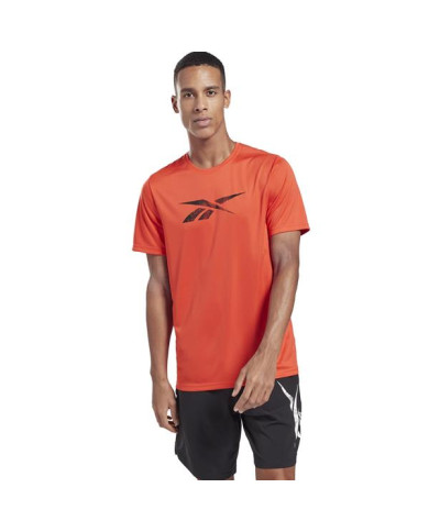 Koszulka męska Reebok WOR POLY GRAPHIC SS GJ0896 Pomarańczowa - Sklep online Mastersport