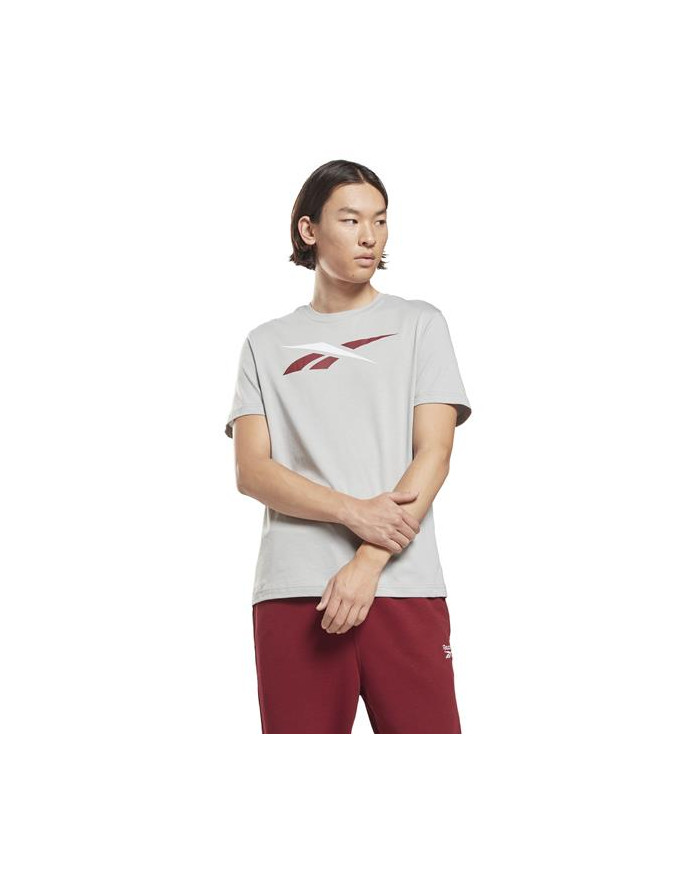 Koszulka męska Reebok TE VECTOR LOGO TEE HI0594 Szara - Sklep online Mastersport