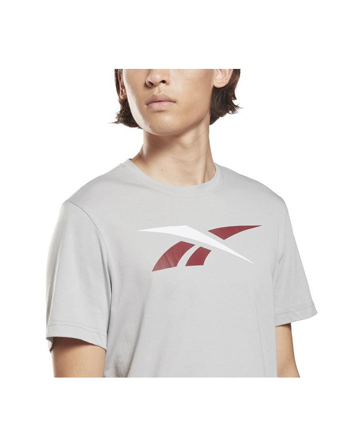 Koszulka męska Reebok TE VECTOR LOGO TEE HI0594 Szara - Sklep online Mastersport