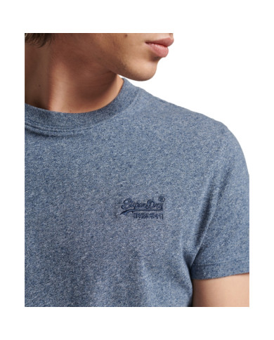 Koszulka męska Superdry VINTAGE LOGO EMB TEE M1011245A5WU Niebieska - Sklep online Mastersport