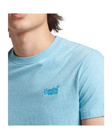 Koszulka męska Superdry VINTAGE LOGO EMB TEE M1011245A5WW Niebieska - Sklep online Mastersport