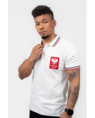 Koszulka męska Monotox POLO TP EAGLE MX22091 Biała - Sklep online Mastersport