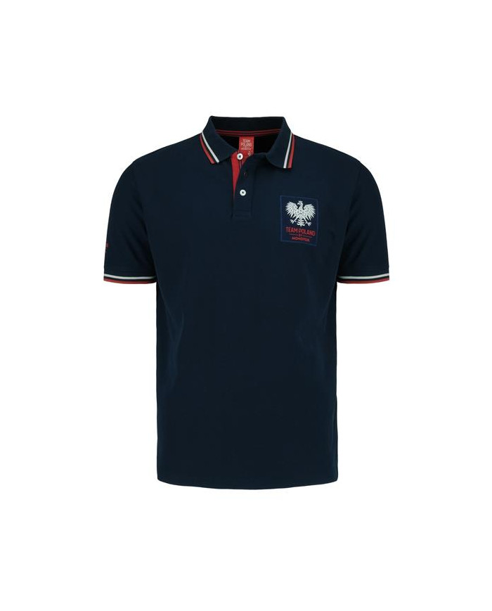 Koszulka męska Monotox POLO TP EAGLE MX22092 Niebieska - Sklep online Mastersport