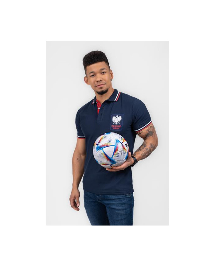 Koszulka męska Monotox POLO TP EAGLE MX22092 Niebieska - Sklep online Mastersport