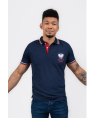 Koszulka męska Monotox POLO TP EAGLE MX22092 Niebieska - Sklep online Mastersport