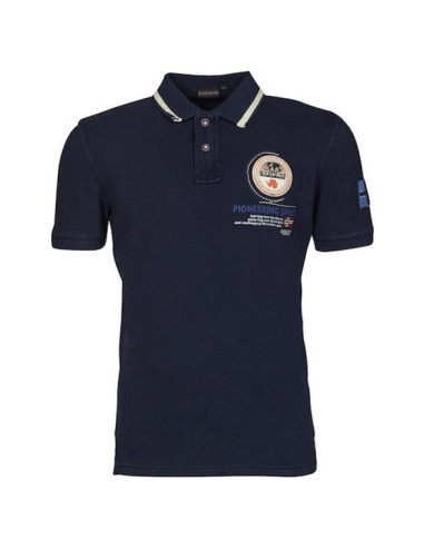 Koszulka męska Napapijri GANDY 3 NP0A4G2J176 Niebieska - Sklep online Mastersport