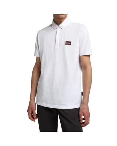 Koszulka męska Napapijri EBEA 1 NP0A4G2M002 Biała - Sklep online Mastersport