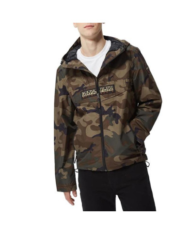 Kurtka męska Napapijri RAINFOREST OP S AOP FANTASY NP0A4H2PF84 Zielona - Sklep online Mastersport