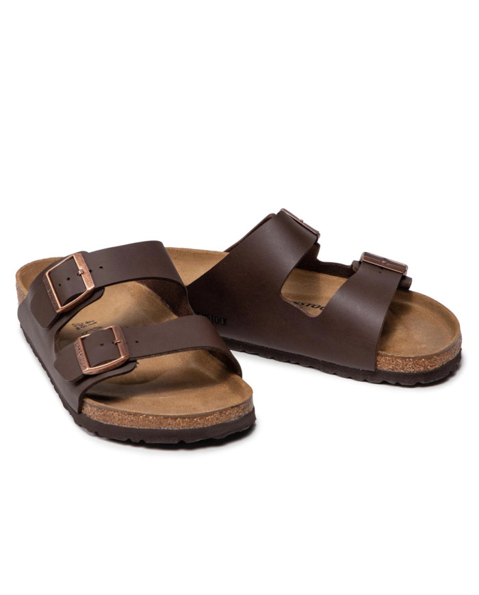 Klapki męskie Birkenstock ARIZONA BF REGULAR 0051701 Brązowe - Sklep online Mastersport