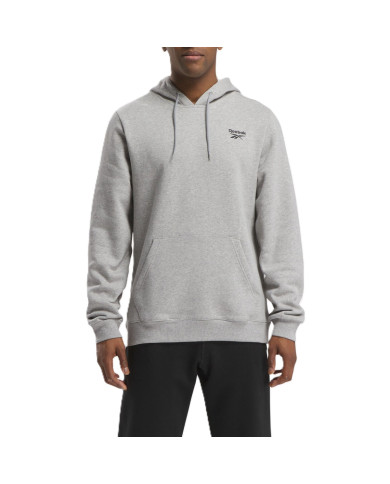 Bluza męska Reebok IDENTITY SMALL LOGO FLEECE HOODIE 100202875 Szara - Sklep online Mastersport