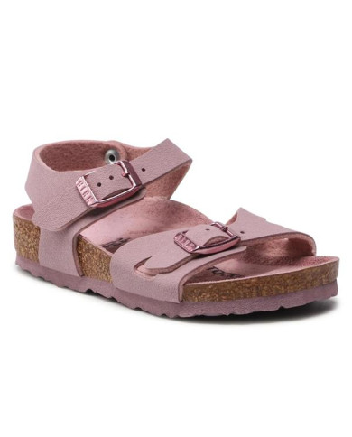 Klapki damskie Birkenstock RIO KIDS BFBC NARROW 1021730 Różowe - Sklep online Mastersport