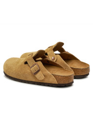 Klapki damskie Birkenstock BOSTON LEVE NARROW 1026164 Beżowe - Sklep online Mastersport