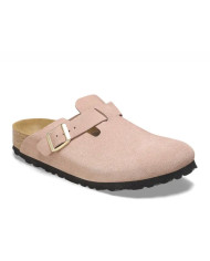 Klapki damskie Birkenstock BOSTON LEVE NARROW 1026171 Różowe - Sklep online Mastersport
