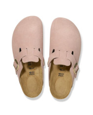 Klapki damskie Birkenstock BOSTON LEVE NARROW 1026171 Różowe - Sklep online Mastersport
