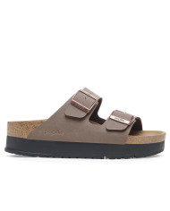 Klapki damskie Birkenstock ARIZONA FLEX PLATFORM NARROW 1027417 Brązowe - Sklep online Mastersport