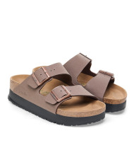 Klapki damskie Birkenstock ARIZONA FLEX PLATFORM NARROW 1027417 Brązowe - Sklep online Mastersport