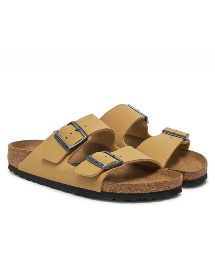 Klapki damskie Birkenstock ARIZONA BFBC NARROW 1029151 Brązowe - Sklep online Mastersport