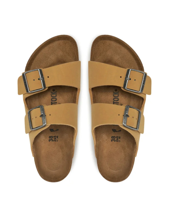 Klapki damskie Birkenstock ARIZONA BFBC NARROW 1029151 Brązowe - Sklep online Mastersport