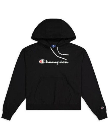 Bluza damska Champion HOODED SWEATSHIRT 112638KK001 Czarna - Sklep online Mastersport