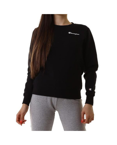 Bluza damska Champion CREWNECK SWEATSHIRT 114422KK001 Czarna - Sklep online Mastersport