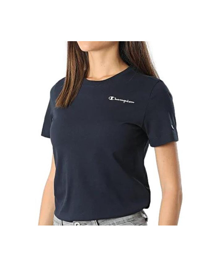 Koszulka damska Champion CREWNECK T-SHIRT 114912BS501 Niebieska - Sklep online Mastersport