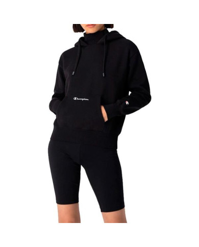 Bluza damska Champion HOODED SWEATSHIRT 115396KK001 Czarna - Sklep online Mastersport