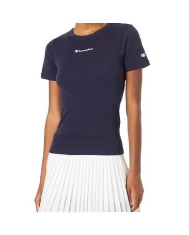 Koszulka damska Champion CREWNECK T-SHIRT 115430BS501 Niebieska - Sklep online Mastersport