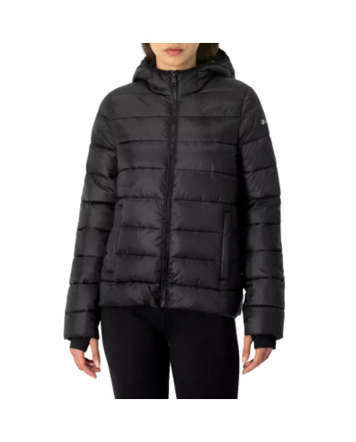 Kurtka damska Champion HOODED POLYFILLED JACKET 115750KK001 Czarna - Sklep online Mastersport