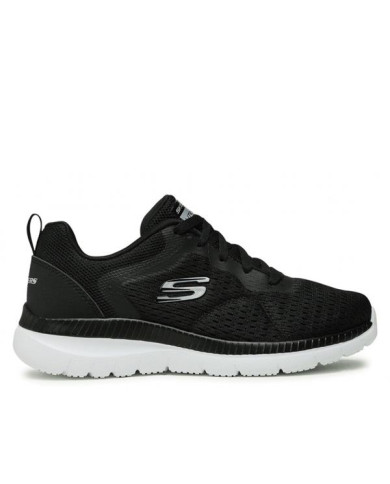 Buty damskie Skechers BOUNTIFUL QUICK PATH 12607BKW Czarne - Sklep online Mastersport