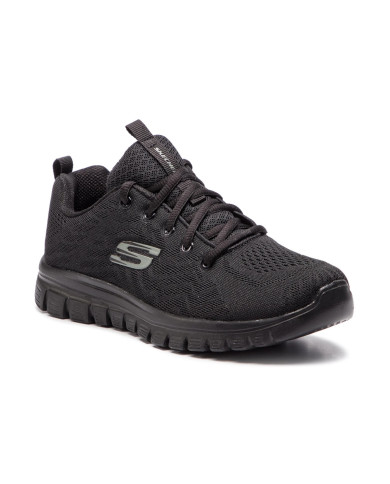 Buty damskie Skechers GRACEFUL GET CONNECTED 12615WBBK Czarne - Sklep online Mastersport