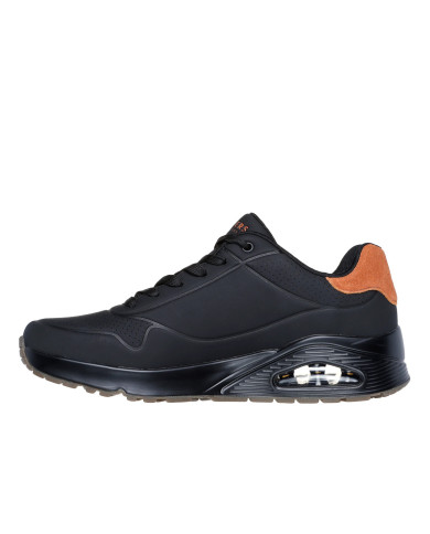 Buty męskie Skechers UNO SUITED ON AIR 183004BBK Czarne - Sklep online Mastersport