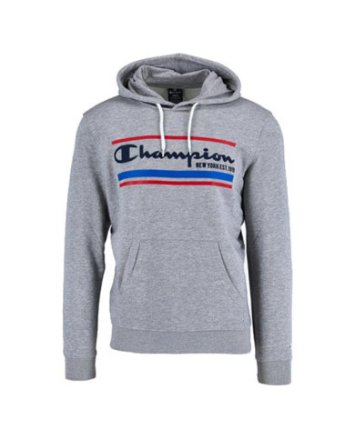 Bluza męska Champion HOODED SWEATSHIRT 214297EM006 Szara - Sklep online Mastersport