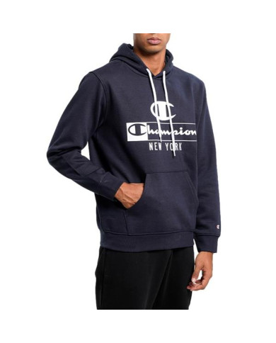 Bluza męska Champion HOODED SWEATSHIRT 217994BS501 Niebieska - Sklep online Mastersport