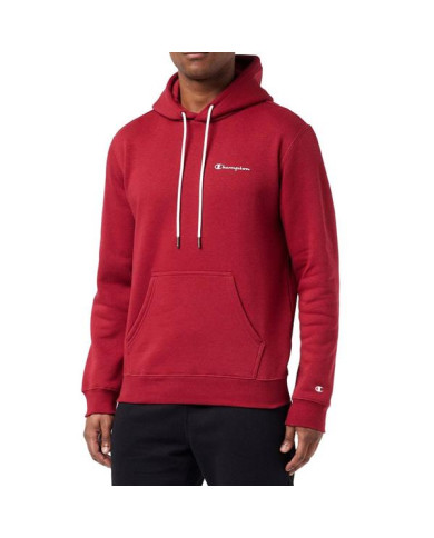 Bluza męska Champion HOODED SWEATSHIRT 218287RS506 Czerwona - Sklep online Mastersport