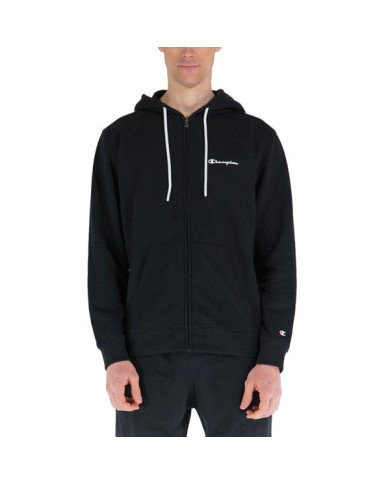 Bluza męska Champion HOODED FULL ZIP SWEATSHIRT 218537KK001 Czarna - Sklep online Mastersport