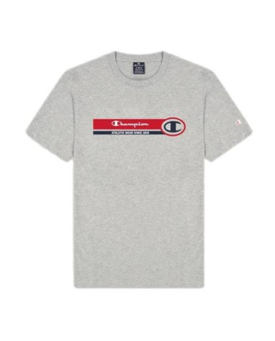 Koszulka męska Champion CREWNECK T-SHIRT 218561EM006 Szara - Sklep online Mastersport