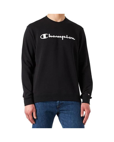 Bluza dziecięca Champion CREWNECK SWEATSHIRT 305360KK001 Czarna - Sklep online Mastersport