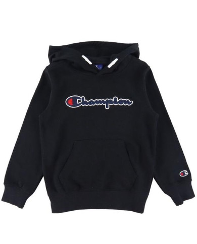 Bluza dziecięca Champion HOODED SWEATSHIRT 305765KK001 Czarna - Sklep online Mastersport