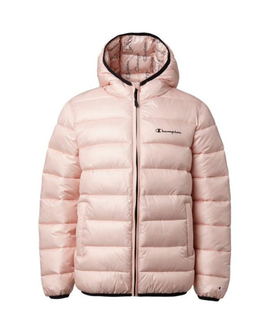 Kurtka dziecięca Champion HOODED JACKET 305826PS157 Różowa - Sklep online Mastersport