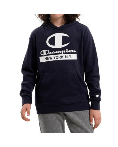 Bluza dziecięca Champion HOODED SWEATSHIRT 306169BS501 Niebieska - Sklep online Mastersport